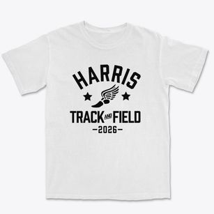 Harris Elementary School Track and Field Premium Heavyweight T-shirt