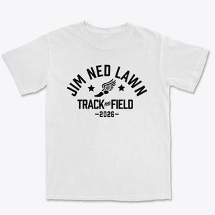 Jim Ned Lawn Elementary & Middle School Track and Field Premium Heavyweight T-shirt