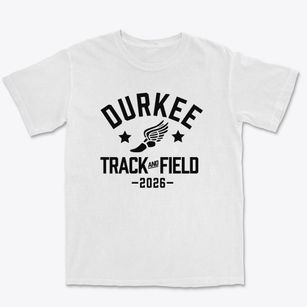 Durkee Elementary School Track and Field Premium Heavyweight T-shirt