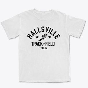 Hallsville Elementary School Track and Field Premium Heavyweight T-shirt