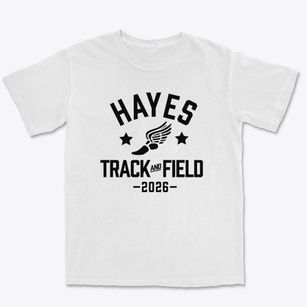 Hayes Elementary School Track and Field Premium Heavyweight T-shirt