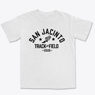 San Jacinto Intermediate School Track and Field Premium Heavyweight T-shirt