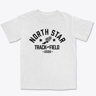 North Star Elementary School Track and Field Premium Heavyweight T-shirt