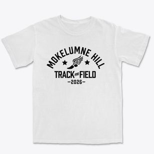 Mokelumne Hill Elementary School Track and Field Premium Heavyweight T-shirt