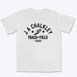 J A Chalkley Elementary School Track and Field Premium Heavyweight T-shirt