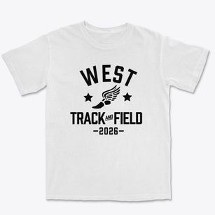 West School Track and Field Premium Heavyweight T-shirt