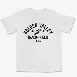Golden Valley Charter School Track and Field Premium Heavyweight T-shirt