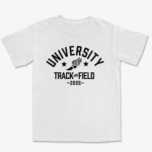 University High School Track and Field Premium Heavyweight T-shirt