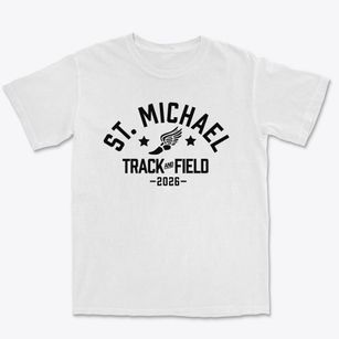 Saint Michael Elementary School Track and Field Premium Heavyweight T-shirt