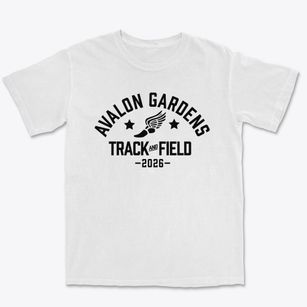 Avalon Gardens Elementary School Track and Field Premium Heavyweight T-shirt