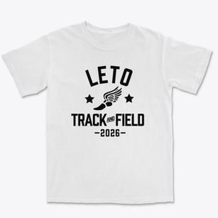 Leto High School Track and Field Premium Heavyweight T-shirt