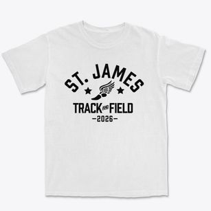 Saint James Episcopal School Track and Field Premium Heavyweight T-shirt