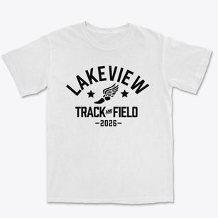 Lakeview Academy Track and Field Premium Heavyweight T-shirt