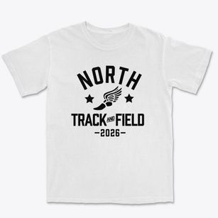 North Elementary School Track and Field Premium Heavyweight T-shirt