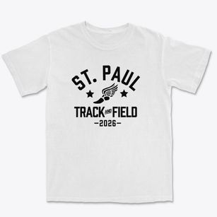 Saint Paul Lutheran School Track and Field Premium Heavyweight T-shirt