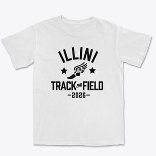 Illini Central Grade School Track and Field Premium Heavyweight T-shirt