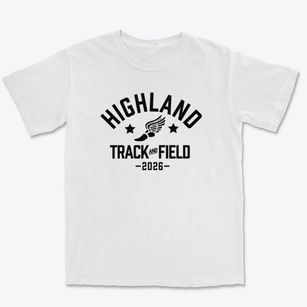 Highland Pre Kindergarten School Track and Field Premium Heavyweight T-shirt