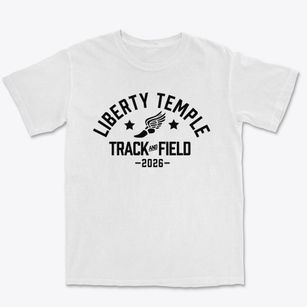 Liberty Temple Full Gospel Academy Track and Field Premium Heavyweight T-shirt