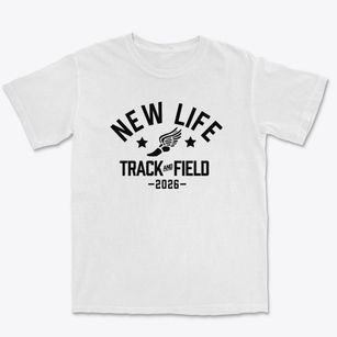 New Life Academy Track and Field Premium Heavyweight T-shirt