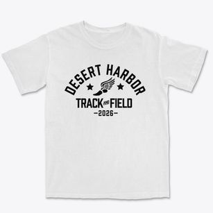Desert Harbor Elementary School Track and Field Premium Heavyweight T-shirt