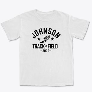 Johnson Elementary School Track and Field Premium Heavyweight T-shirt
