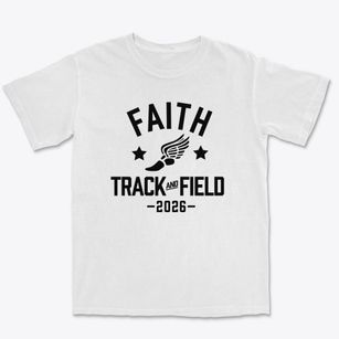 Faith Lutheran School Track and Field Premium Heavyweight T-shirt