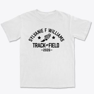 Sylvanie F Williams Elementary School Track and Field Premium Heavyweight T-shirt