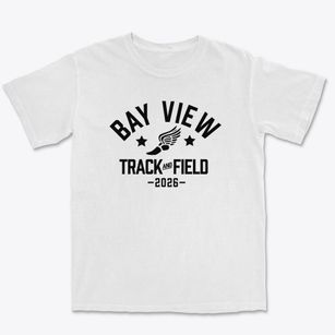 Bay View Elementary School Track and Field Premium Heavyweight T-shirt