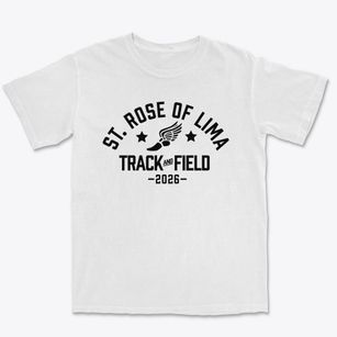 St Rose Of Lima Parish Track and Field Premium Heavyweight T-shirt