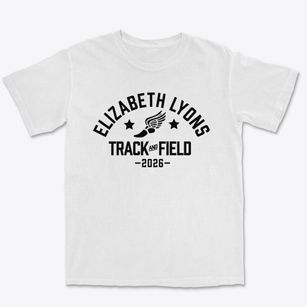 Elizabeth Lyons Elementary School Track and Field Premium Heavyweight T-shirt