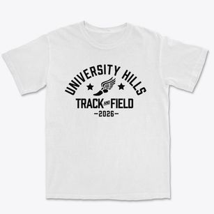 University Hills Elementary School Track and Field Premium Heavyweight T-shirt