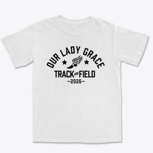 Our Lady Of Grace School Track and Field Premium Heavyweight T-shirt