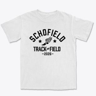 Schofield Elementary School Track and Field Premium Heavyweight T-shirt