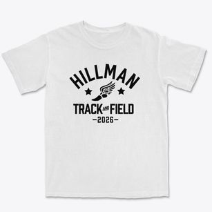 Hillman Elementary School Track and Field Premium Heavyweight T-shirt