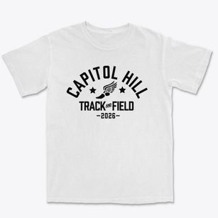 Capitol Hill School Track and Field Premium Heavyweight T-shirt