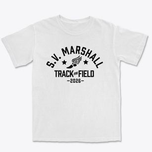 S.v. Marshall High School Track and Field Premium Heavyweight T-shirt