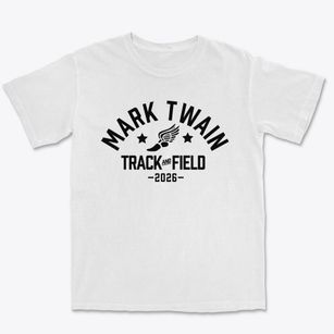 Mark Twain Elementary School Track and Field Premium Heavyweight T-shirt