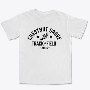 Chestnut Grove Elementary School Track and Field Premium Heavyweight T-shirt