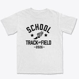 School 25 Track and Field Premium Heavyweight T-shirt