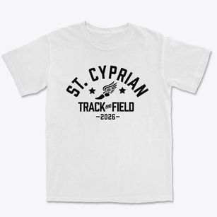 Saint Cyprian School Track and Field Premium Heavyweight T-shirt