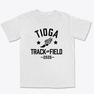 Tioga Middle School Track and Field Premium Heavyweight T-shirt