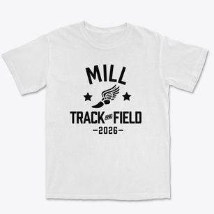 Mill Middle School Track and Field Premium Heavyweight T-shirt