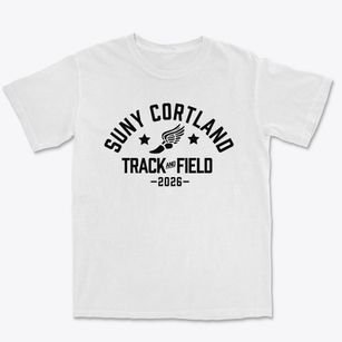 State University Of New York Cortland Track and Field Premium Heavyweight T-shirt