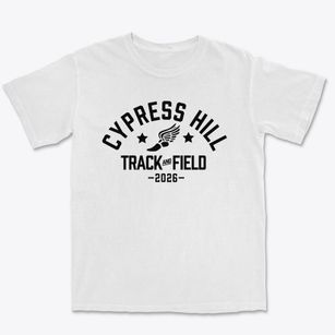 Cypress Hill Community School Track and Field Premium Heavyweight T-shirt