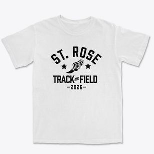 Saint Rose Of Lima School Track and Field Premium Heavyweight T-shirt