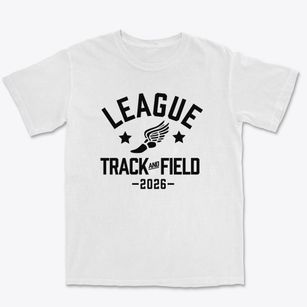 League School Track and Field Premium Heavyweight T-shirt