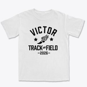 Victor Central School District Track and Field Premium Heavyweight T-shirt