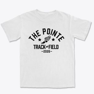 The Pointe College Prep Track and Field Premium Heavyweight T-shirt