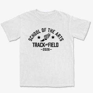 North Carolina School Of The Arts Track and Field Premium Heavyweight T-shirt