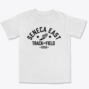 Seneca East High School Track and Field Premium Heavyweight T-shirt